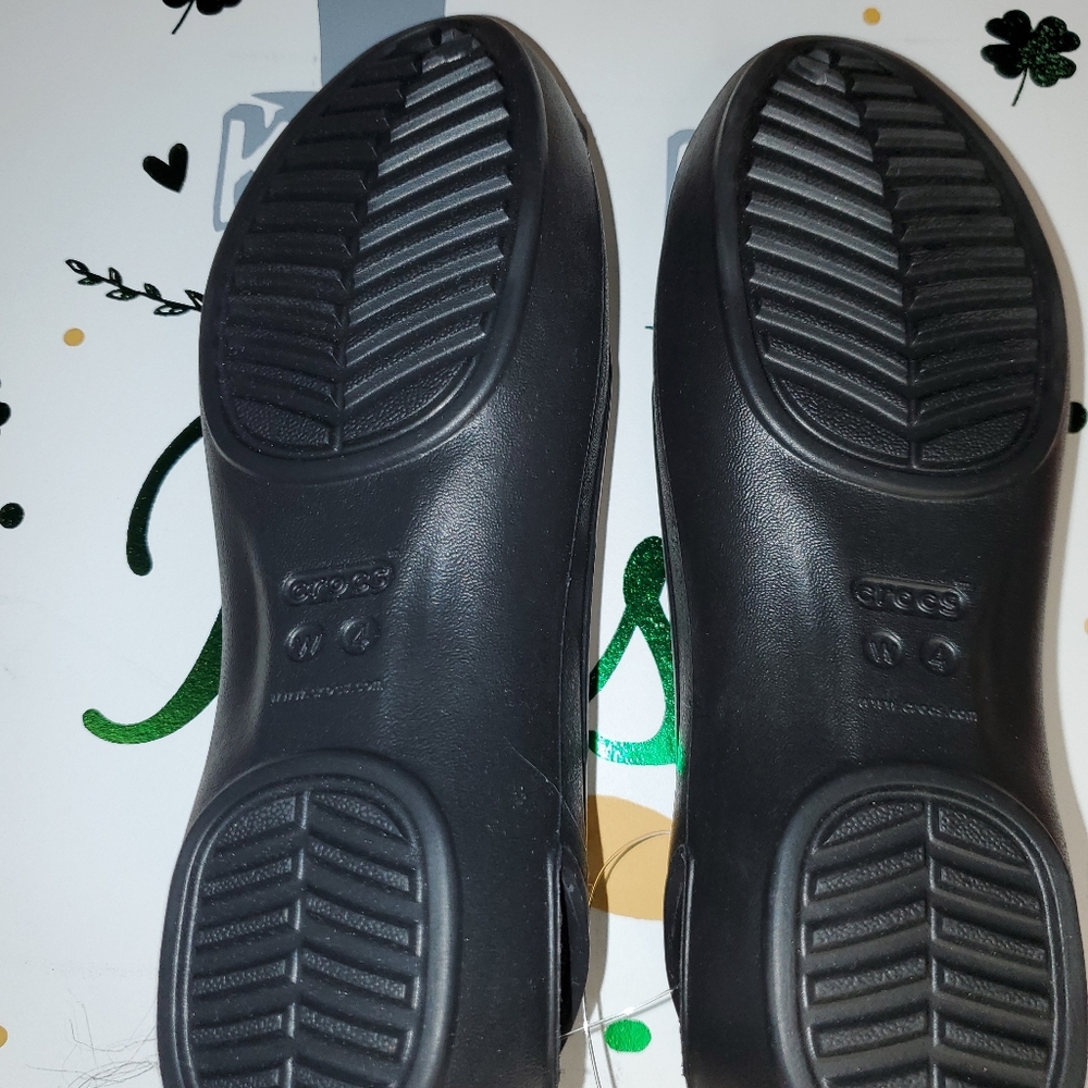 Crocs Iconic Comfort Sienna Flats Girl Size 4 w - Picture 5 of 5
